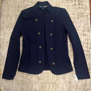 Tommy Hilfiger Button Front Blazer Navy Blue